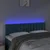Vidaxl LED posteljno vzglavje temno modro 144x5x78/88 cm žamet