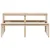 Stol za piknik 160 x 134 x 75 cm od masivne borovine