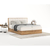 Kremno bela/v naravni barvi boxspring postelja s prostorom za shranjevanje 200x200 cm Asahi – Maison de Reve
