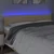 LED uzglavlje krem 200x5x78/88 cm od tkanine
