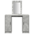 Toaletni stol Svijetlo siva 102 x 33 x 135 cm Konstruirano drvo