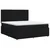 vidaXL Postelja boxspring z vzmetnico Črna 160 x 200 cm Blago