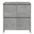 Komode 2 kom siva boja betona 70 x 41 x 75 cm konstruirano drvo