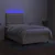 Vidaxl Box spring postelja z vzmetnico LED krem 120x190 cm blago