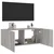 Zidni TV ormarić s LED svjetlima siva boja hrasta 100x35x41 cm