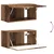 Set TV komoda Zidne 4 pcs Staro drvo Konstruirano drvo