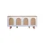 Hanah Home Konzola Bohem, 80x180x41 cm, Bela-hrast