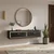 Hanah Home komoda Tuna 120, 120 cm, antracit / srebrna