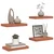 Polica na zidu 4 pcs Crvena 40 x 23,5 x 4 cm Konstruirano drvo