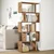 Pregrada / regal za knjige 5 razina hrast 70x24x161 cm drveni