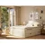 Kremno bela boxspring postelja s prostorom za shranjevanje 200x200 cm Fresco – Maison de Reve