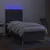 Vidaxl Box spring postelja z vzmetnico LED temno siva 90x190 cm blago