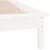 Vidaxl LED posteljni okvir bel 90x200 cm trden les