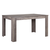 [en.casa]® dizajnerska kuhinjska miza Nora + stol (6 kosov), hrast-temno rjava-svetlo siva
