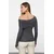 Trendyol Milla Ženska bluza Twoaw25Bz00262, Antracit