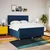 vidaXL vidaXL Box spring postelja z vzmetnico modra 180x200 cm blago, (21310994)