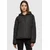 Womens Oversized Diamond Quilted Hooded Jacket Black