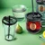 Orion VERDE steklena skodelica s pokrovom in slamico 450 ml