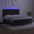 Greatstore Box spring postelja z vzmetnico LED črna 180x200 cm žamet