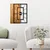 WALLXPERT Zidni sat Wooden Clock 37, Crna