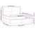 Vidaxl Box spring postelja z vzmetnico LED roza 160x200 cm žamet