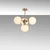 Conceptum Hypnose Luster Akkas-10061, 43x43x47 cm, 4x E14, Zlatne boje