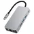 TECH-PROTECT HB05 HUB ADAPTER 9IN1 TYPE-C + USB2.0 + USB3.0 + HDMI 4K 60HZ + SD/TF + PD100W + RJ45 1000M SPACE GREY