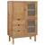 Visoka komoda OTTA 85 x 43 x 125 cm od masivne borovine