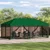 Pokrov za gazebo s bočnim zidovima 6 x 3 m Zelena Poliester 190