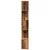 Sobna pregrada / regal za knjige 5 razina 70x24x161 cm drveni