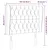 Vidaxl Vzglavje z ušesi krem 103x23x118/128 cm blago