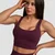 GymBeam Sportski grudnjak Cut-Out Eggplant