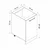 Hanah Home kuhinjski element Minar 4119, 45 cm, beli / antracit