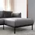 ÄPPLARYD Sofa 4-sed i lenjivac, Lejde siva/crna
