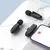 Hoco L15 brezžično lavalier mikrofon Lightning / USB-C 2ks, črna