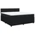 Vidaxl Box spring postelja z vzmetnico črna 180x200 cm žamet