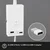 Briloner 2175-016 - Fleksibilna zidna lampa sa USB portom 1xGU10/10W/230V bela