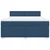 Vidaxl Box spring postelja z vzmetnico modra 180x200 cm blago