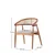 Hanah Home Trpezarijska stolica Atlas 4352, 53x75x53 cm, Svetlosiva