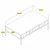 Hanah Home Klub sto Lyon 32, 105x32.6x60 cm, Krem