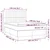 Vidaxl Box spring postelja z vzmetnico LED temno rjava 140x190cm blago