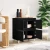 The Living Store The Living Store Komoda črna 60x35x70 cm inženirski les - Komoda, (21662583)