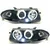 OEM Kristalni farovi Angel Eyes Opel Astra F (94-99), Crni