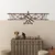 Wallity Zidna dekoracija Rusty Airplane, 23x70 cm, Braon