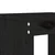 Vrtni stolci 2 kom crni 40 x 36 x 45 cm od masivne borovine