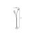Aberto Design Podna lampa Rose , 165 cm, E27, Crna