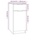 Vidaxl Omarica za pisalno mizo 33,5x50x75 cm konstruiran les