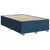 Vidaxl Box spring postelja z vzmetnico moder 120x200 cm blago