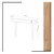 Hanah home Polica 100x83,6x30cm Hrast-Bela