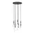 Open Design OR85341 - Luster na sajli ERO 8xG9/8W/230V crna